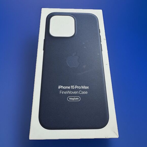 NIB GENUINE Apple Silicone Case w/ Magsafe iPhone 15 Pro Max (6.7") Pacific Blue - Picture 1 of 3